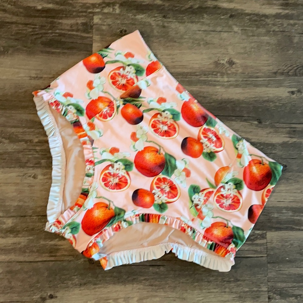 Kortnie Jeane Grapefruit Swimmer Bottoms XXL